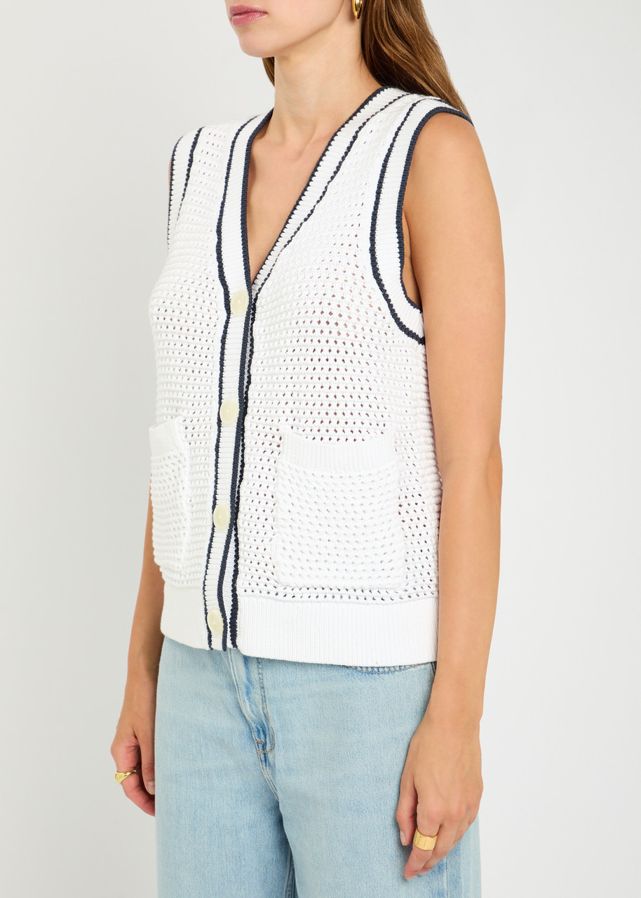Varley Leilani V-neck Open-knit Vest - 2