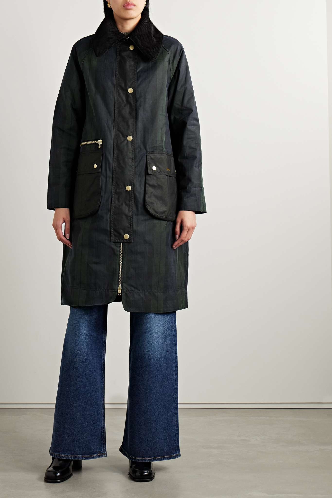 Women's Barbour Swainby Waxed Cotton Jacket | Dull Classic | Size 8