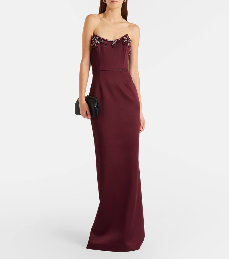 REBECCA VALLANCE Alora embellished corset gown outlook
