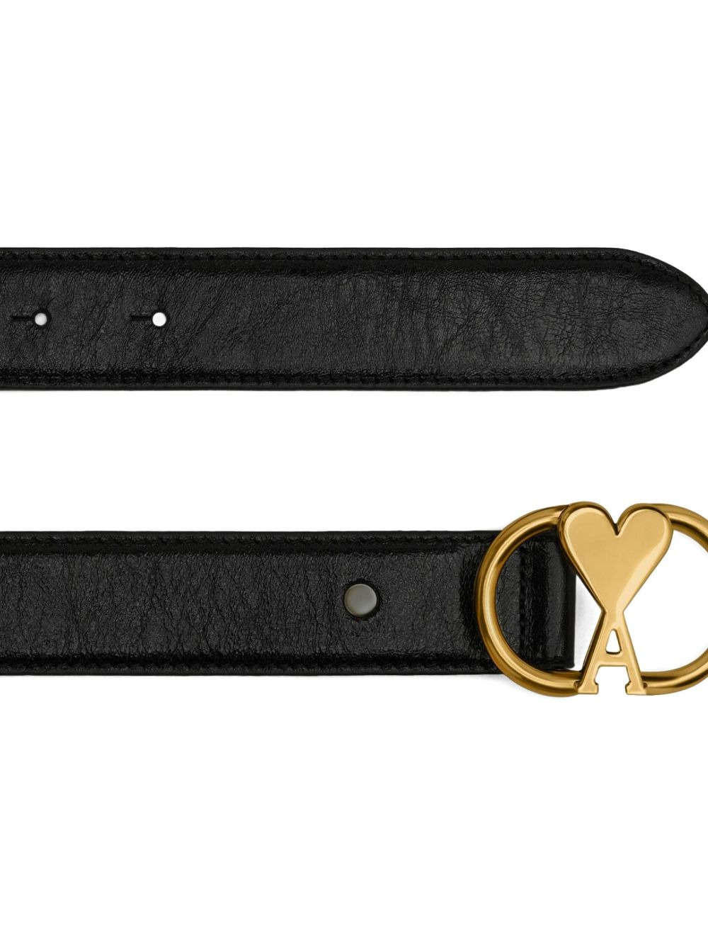 Ami de Coeur-buckle leather belt - 2