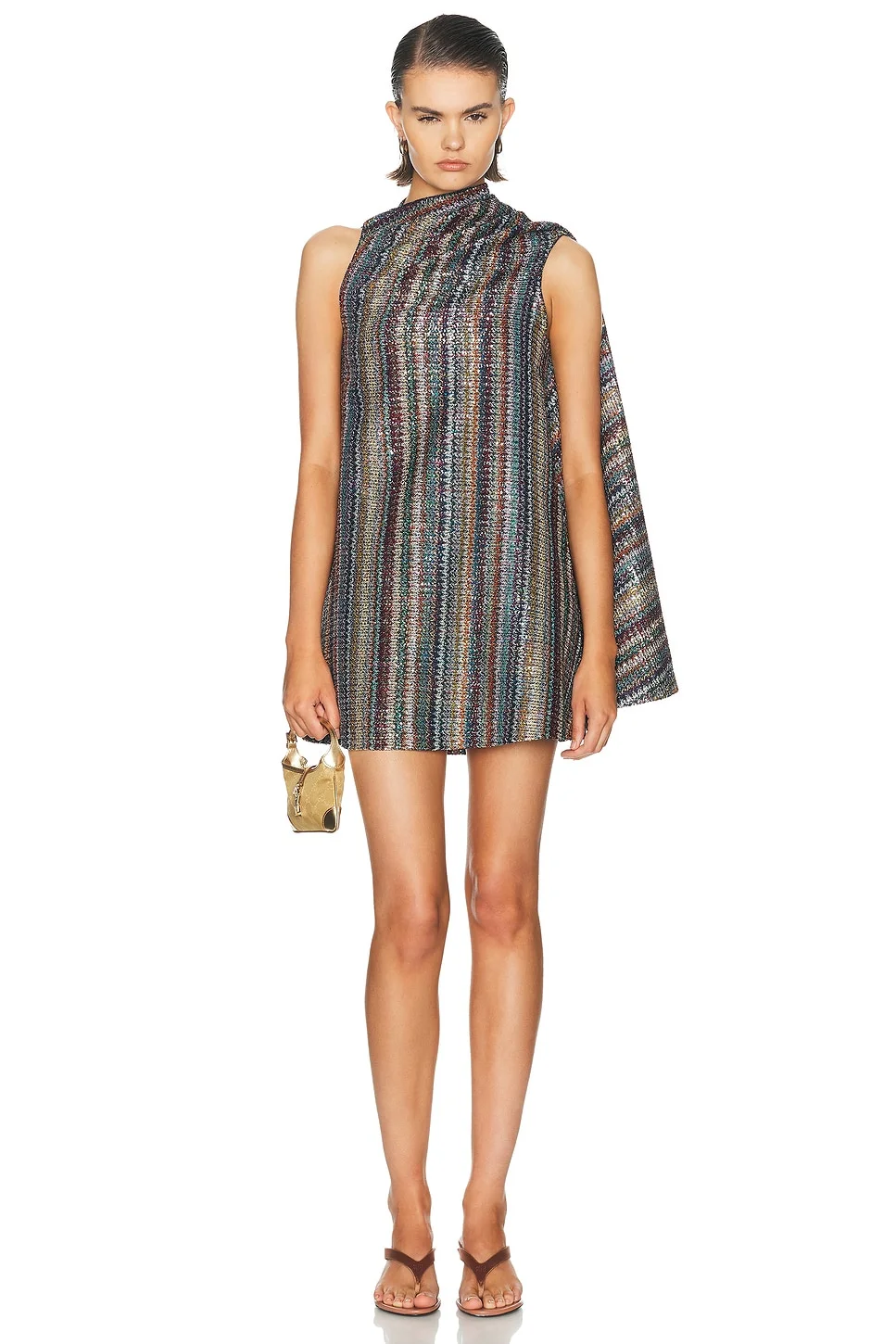 Sleeveless Short Shift Dress - 1