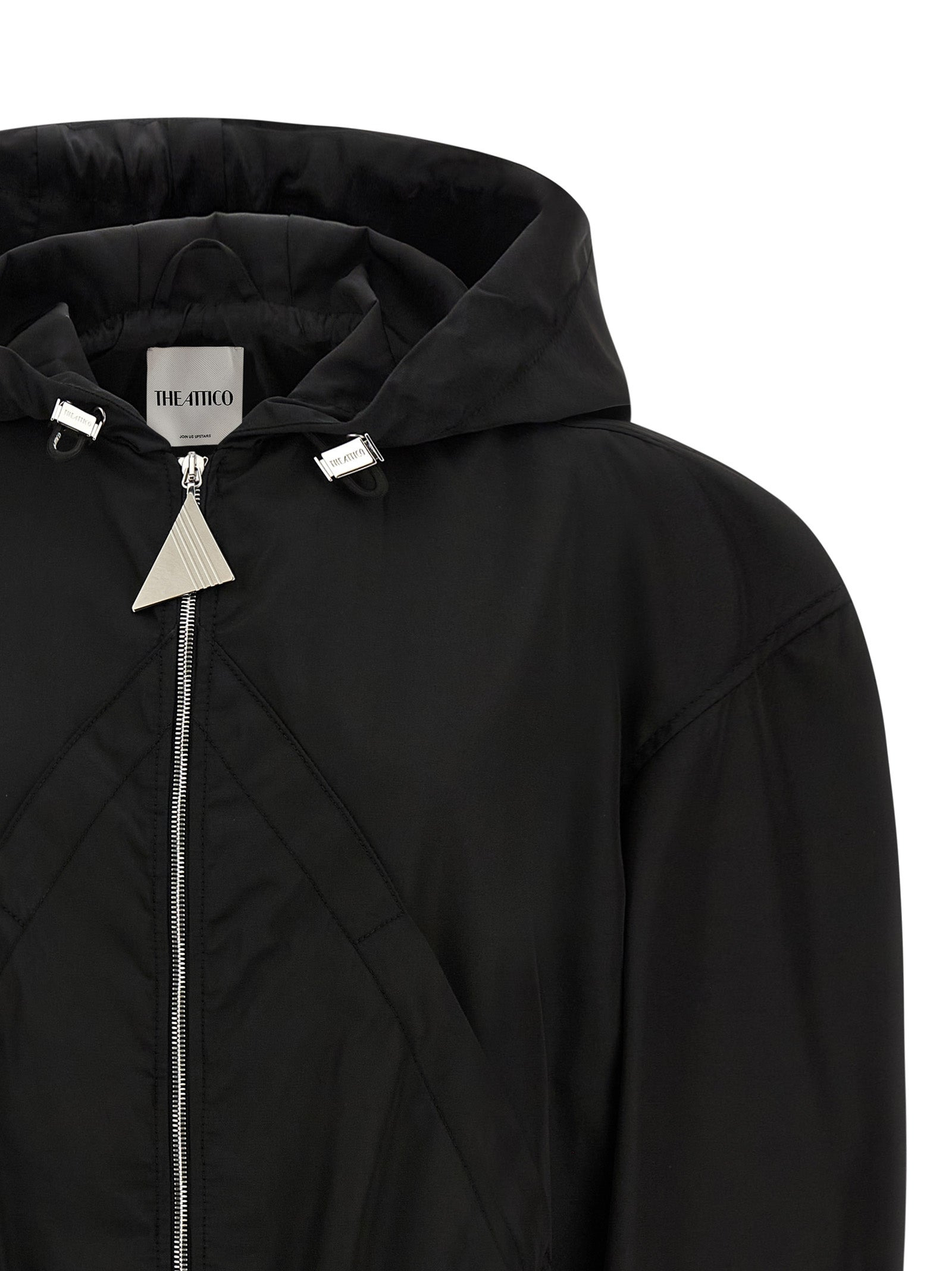 The Attico Women Maxi Hood Bomber Jacket - 3