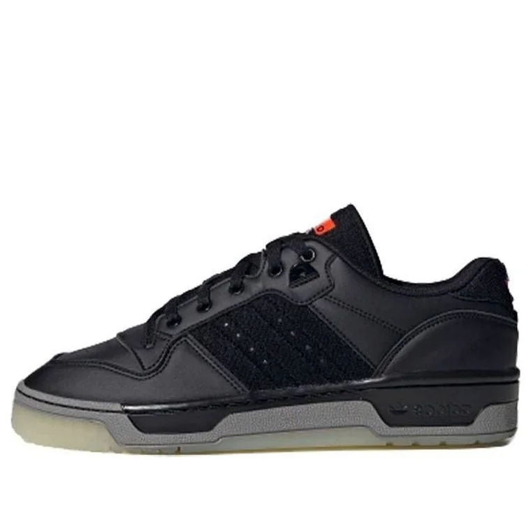 (WMNS) adidas originals Rivalry Low 'Core Black Solar Red' FW4276 - 1