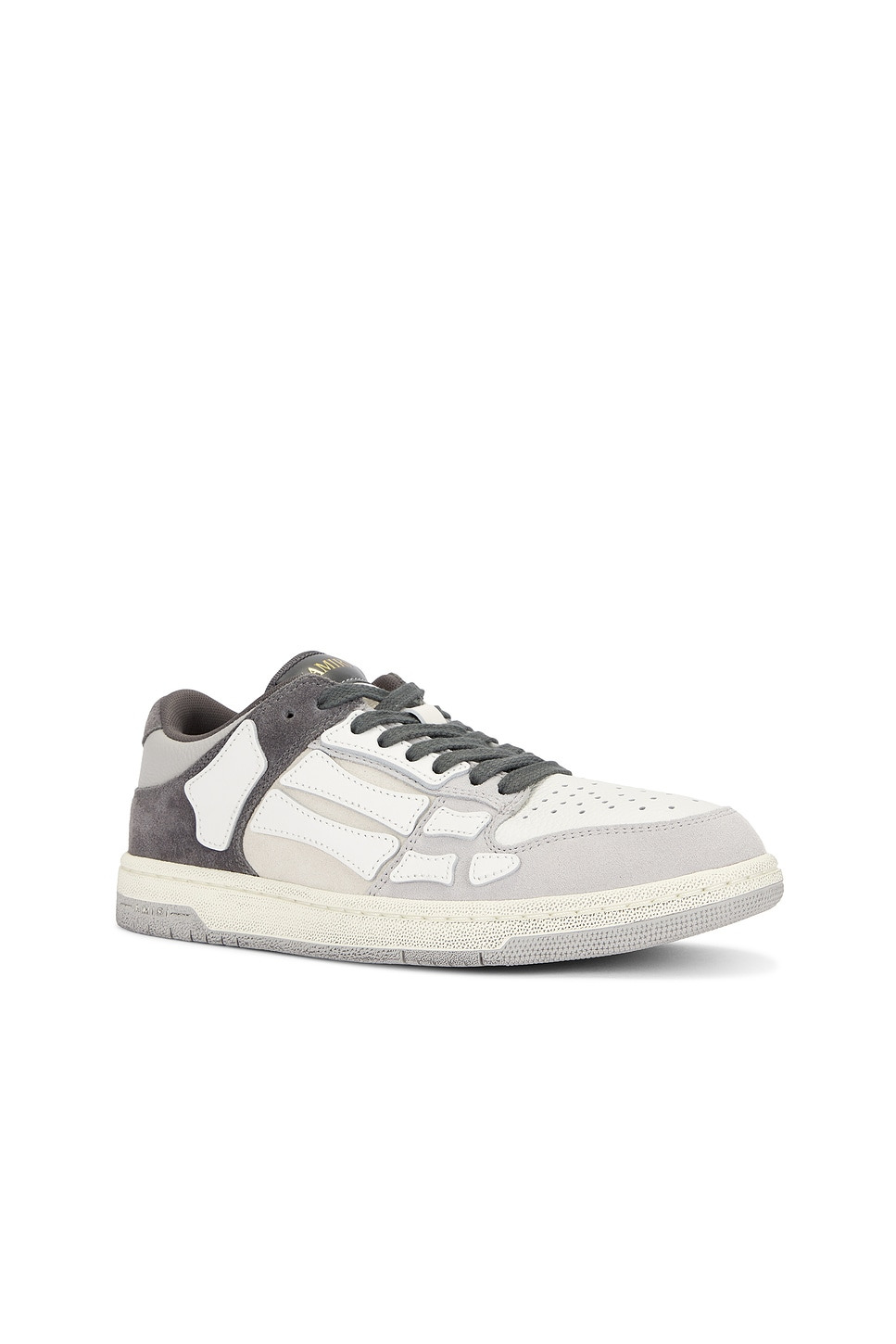 Distressed Skel Top Low Sneaker in Grey - 2