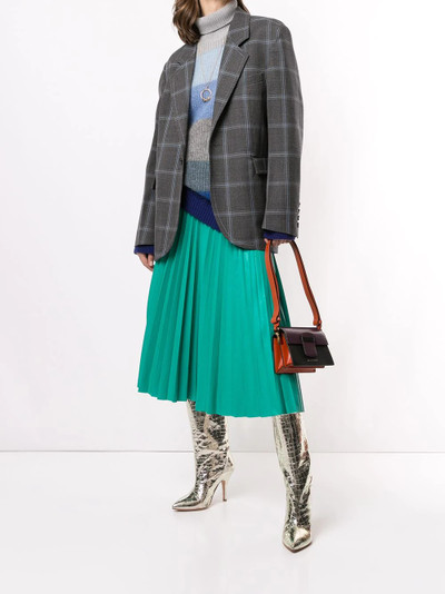 Marni check print blazer outlook