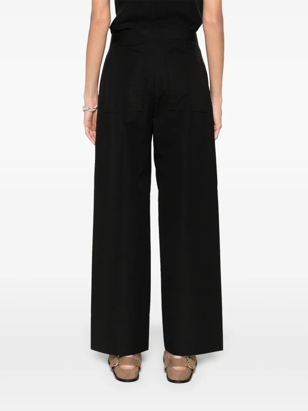 Trousers With Stitching Detail - 4