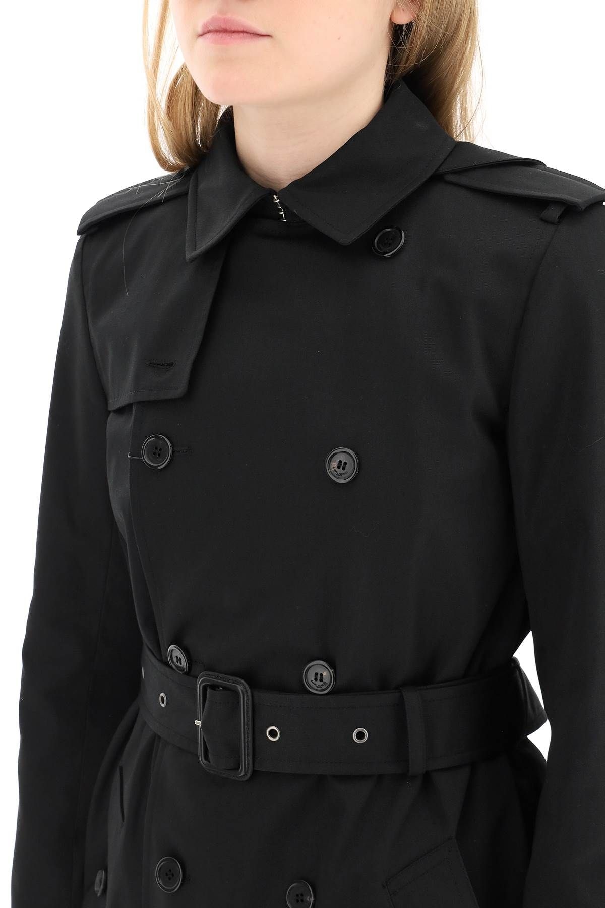 GABARDINE MIDI TRENCH COAT - 5