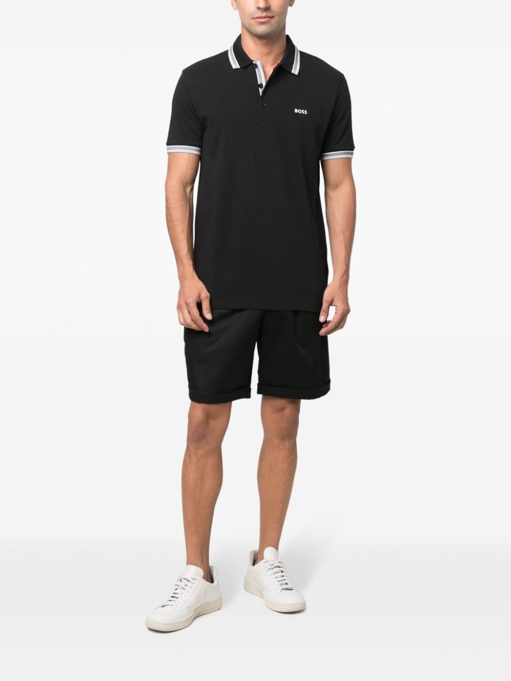 embroidered-logo cotton polo shirt - 2