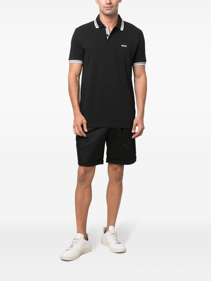 BOSS embroidered-logo cotton polo shirt outlook