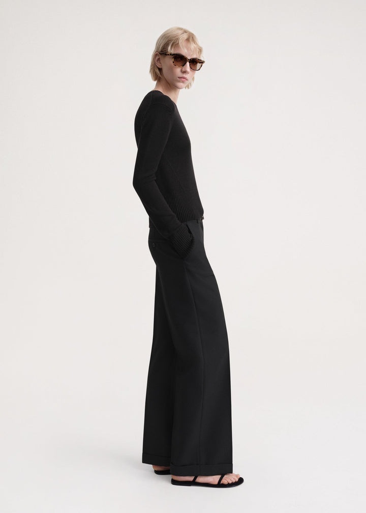 Soft silk knit black - 3