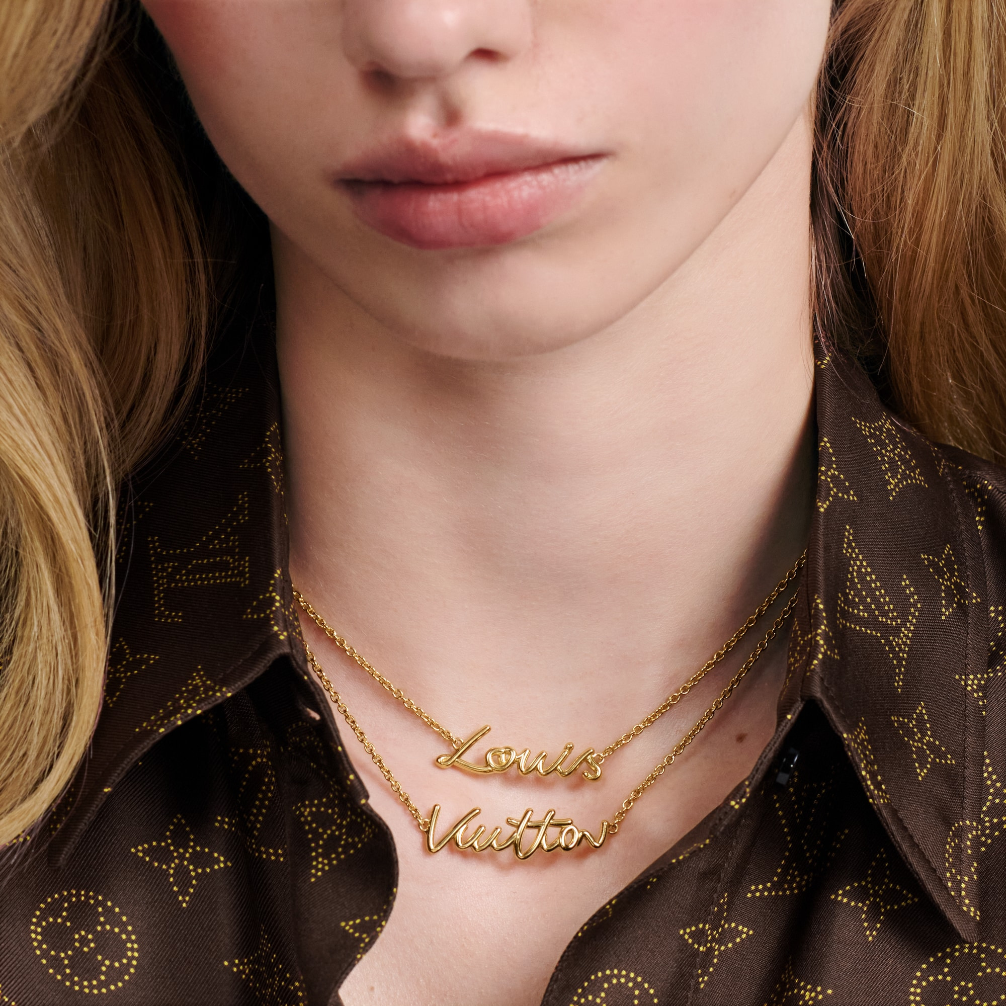 LV Script Necklace - 4