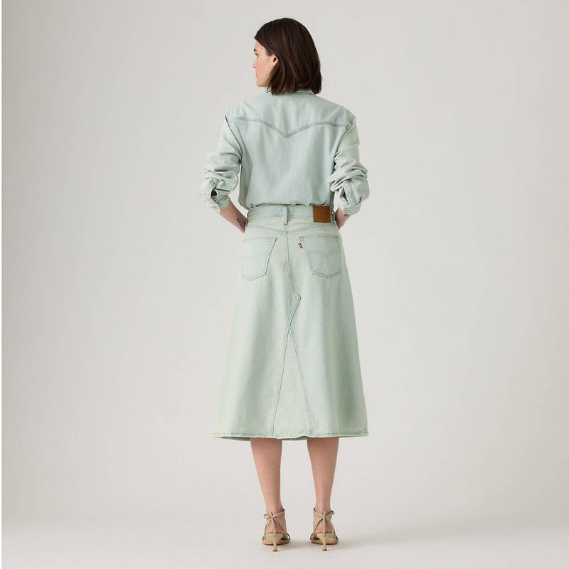 HIGH-RISE A-LINE DECON SKIRT 5