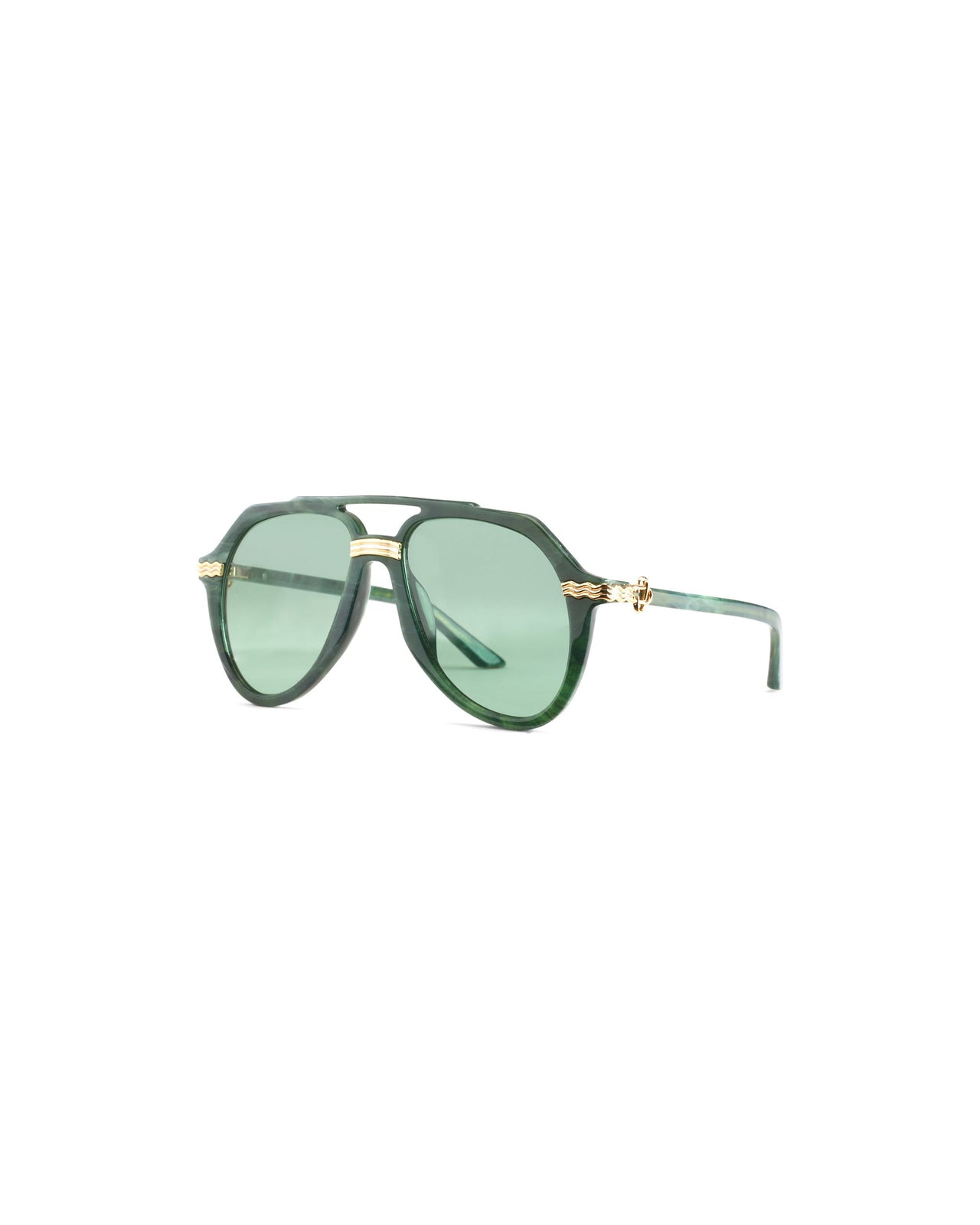 Rajio Green & Gold Sunglasses - 1