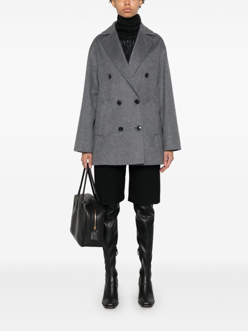 virgin wool peacoat - 2