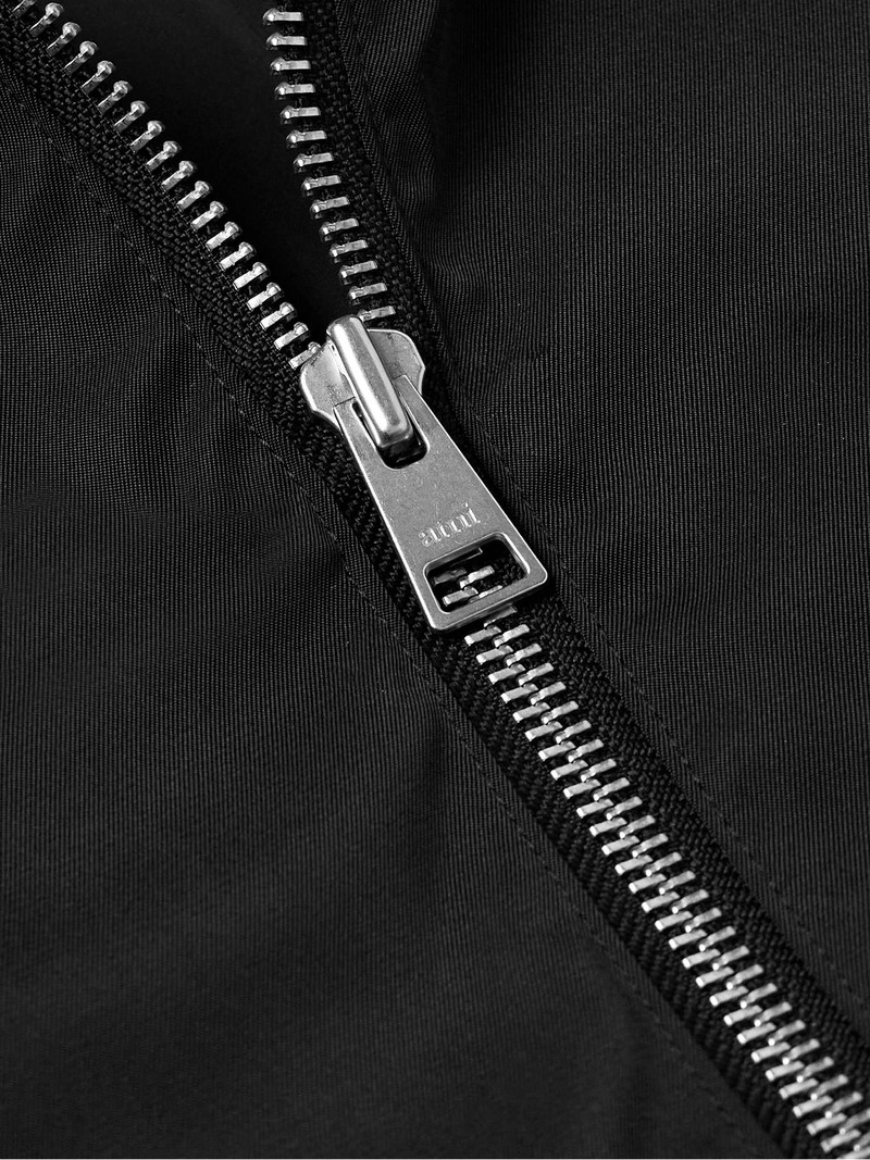 Logo-Embellished Satin-Twill Blouson Jacket 5