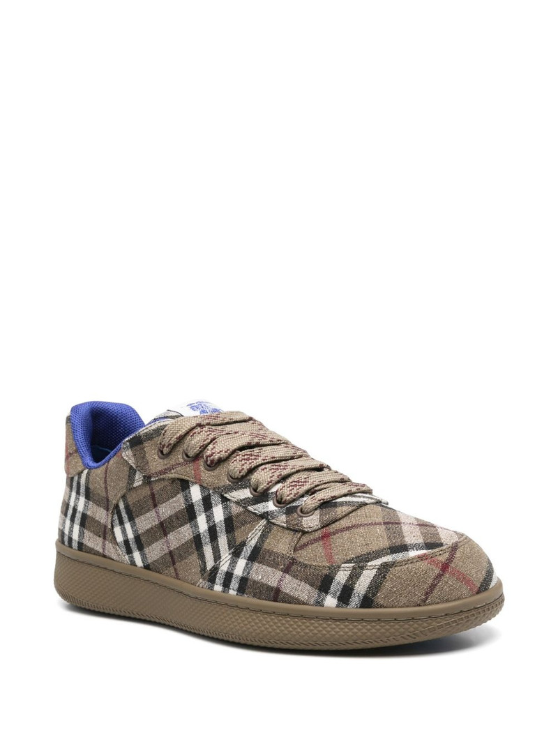 Burberry checked sneakers outlook