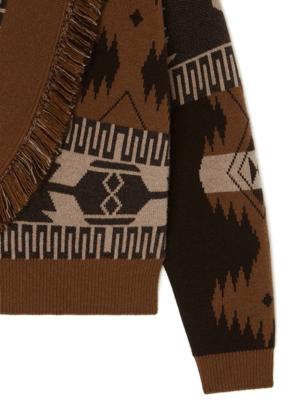 patterned-jacquard cardigan - 6