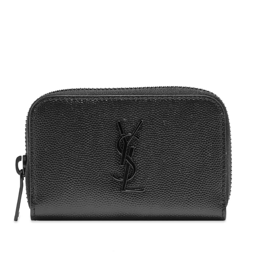 Saint Laurent YSL Metal Logo Zip Wallet - 1