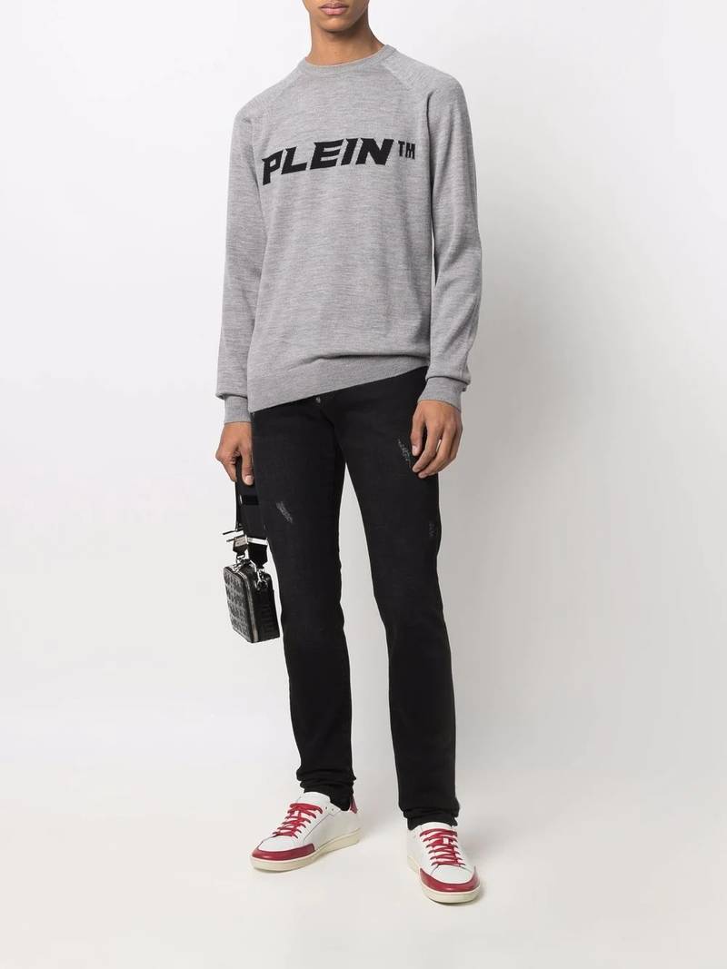 PHILIPP PLEIN logo-print jumper outlook