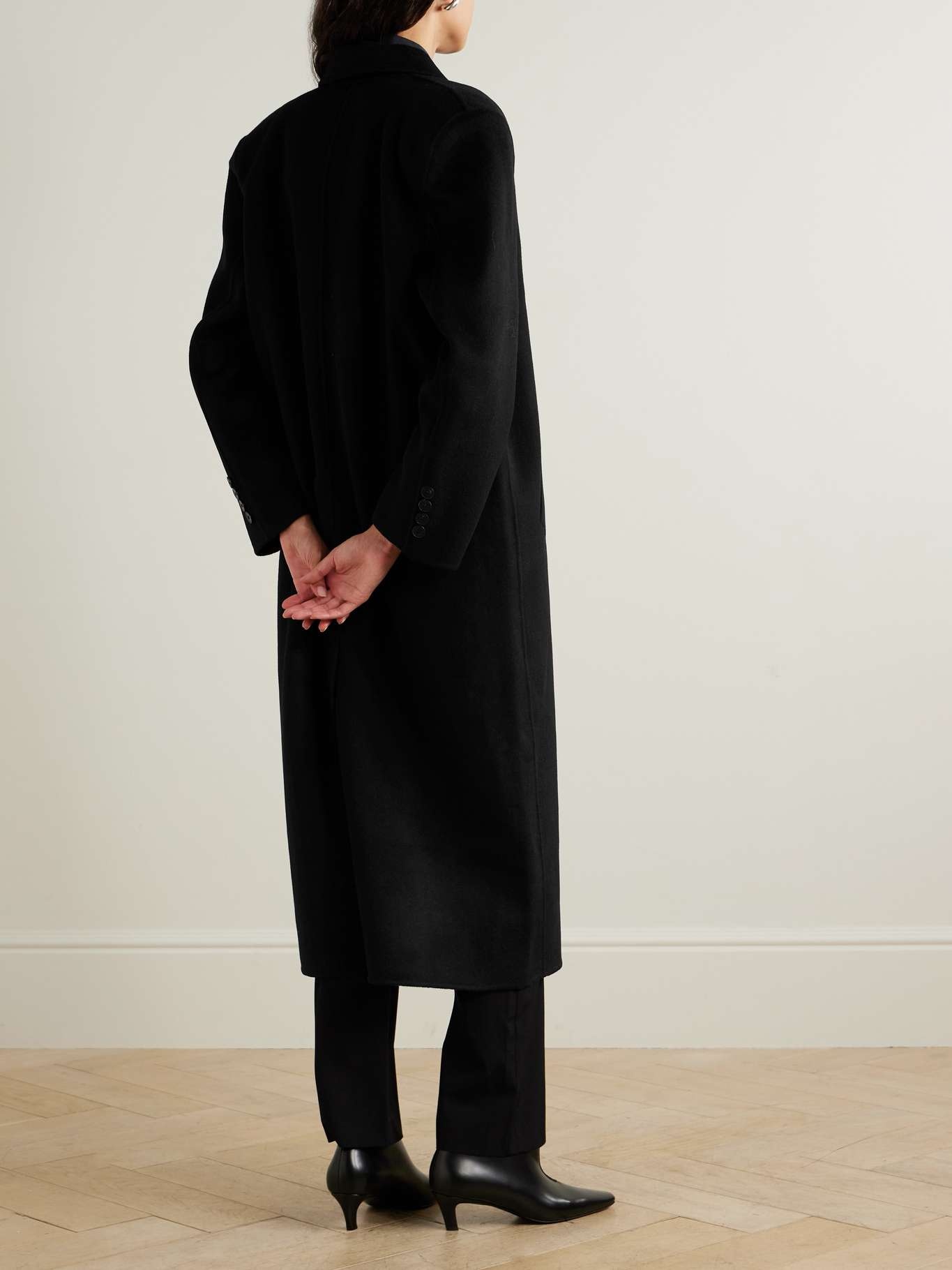 Gaia double-breasted wool-blend coat - 4
