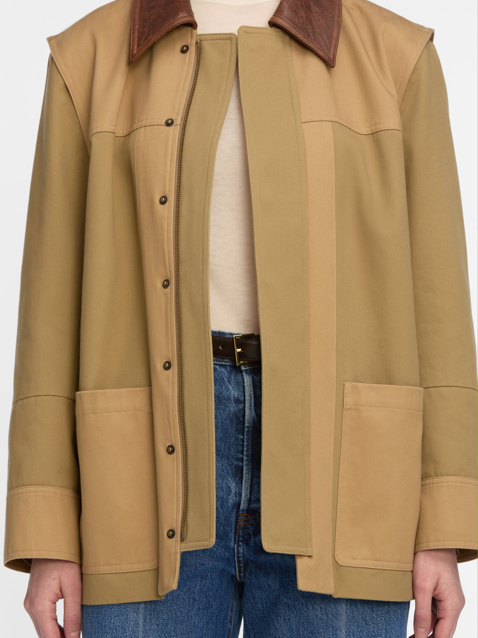 The Chore Jacket in Khaki - 4