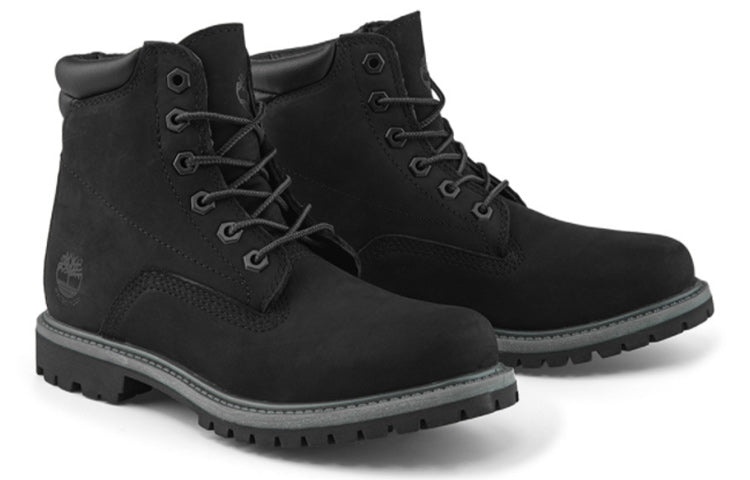 (WMNS) Timberland Waterville 6-Inch Waterproof Wide-Fit boots 'Black' A17VMW - 4