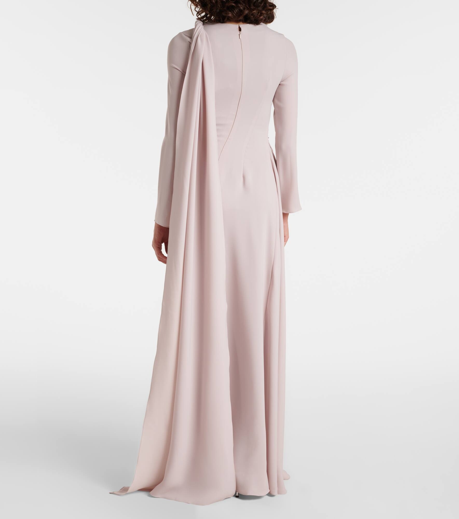 Draped silk gown - 3