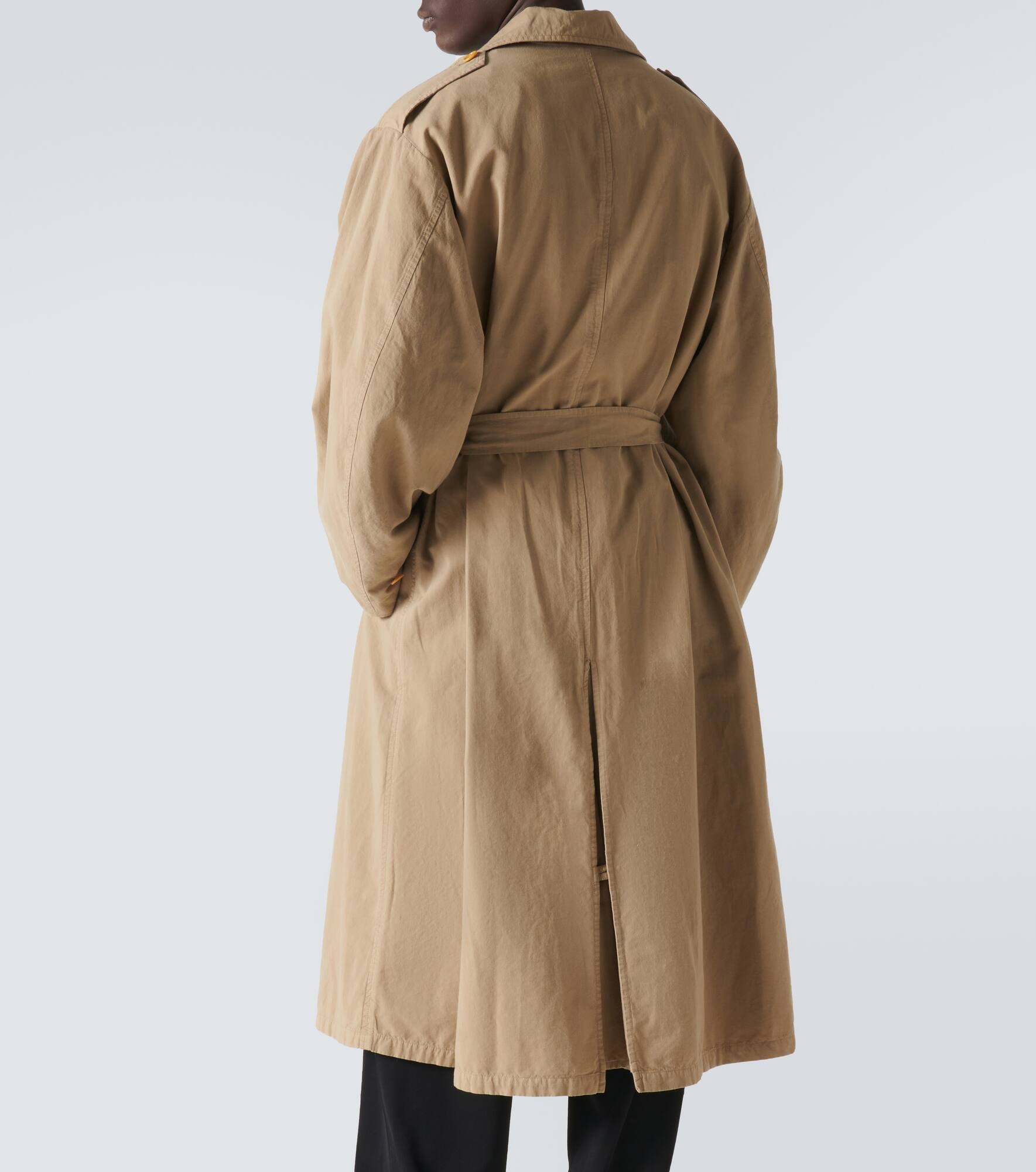 Montrose cotton and linen trench coat - 4