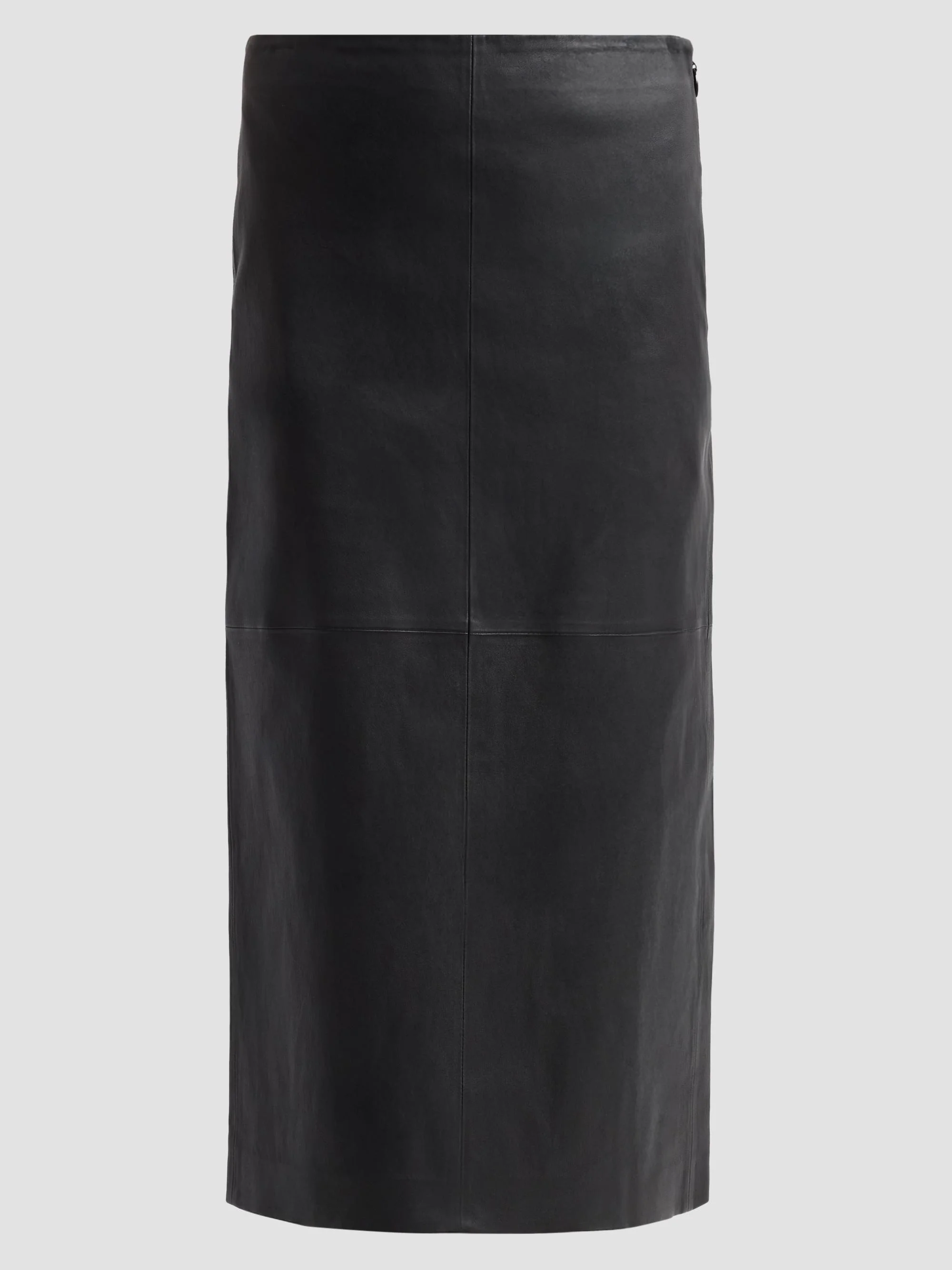 Women's Raven Leather Pencil Skirt - Black - 1