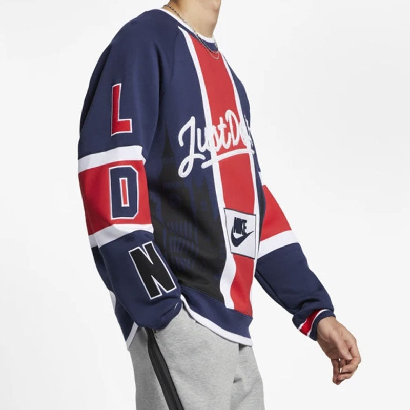 Men's Nike City Limited London Multicolor Splicing Red Blue 'Midnight Navy White University Red' AR1 5