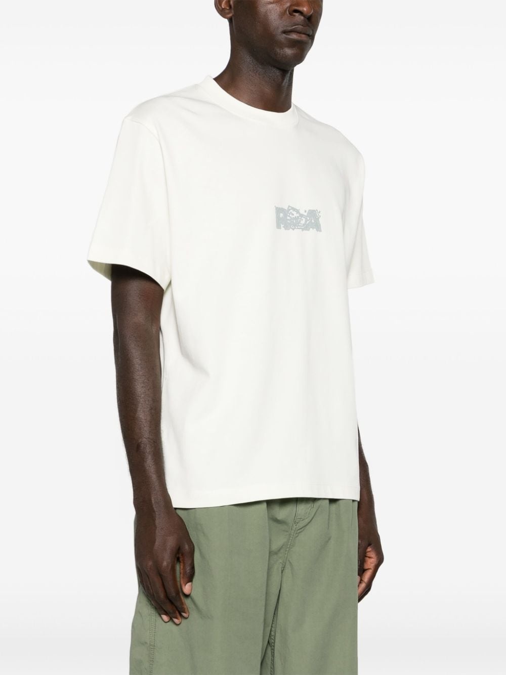 logo-print cotton T-shirt - 3
