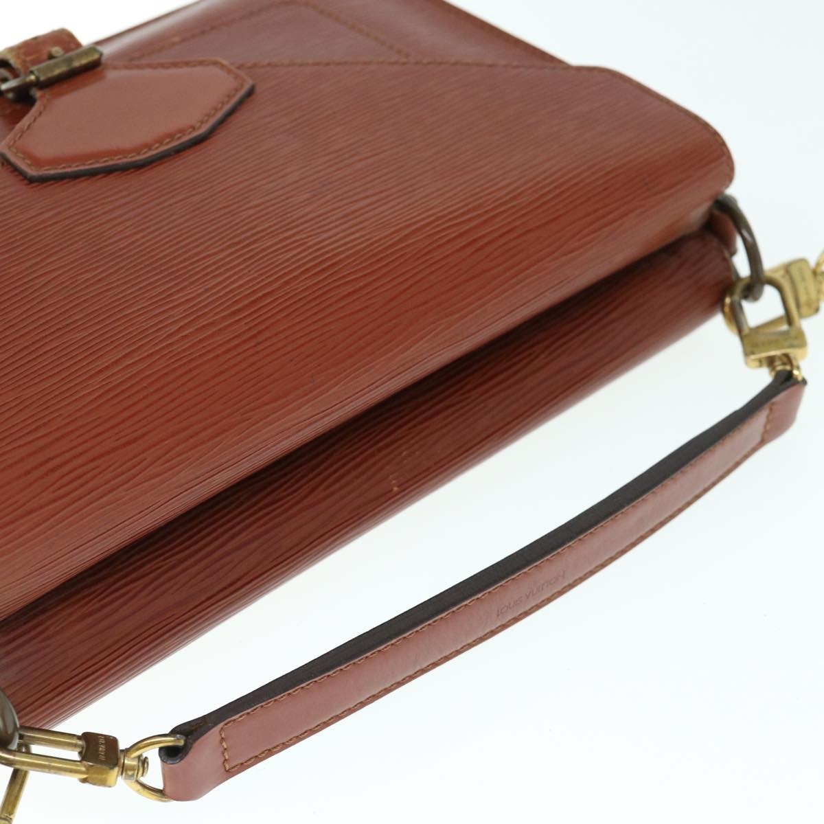 LOUIS VUITTON Epi Biface Hand Bag Brown M52323 - 6