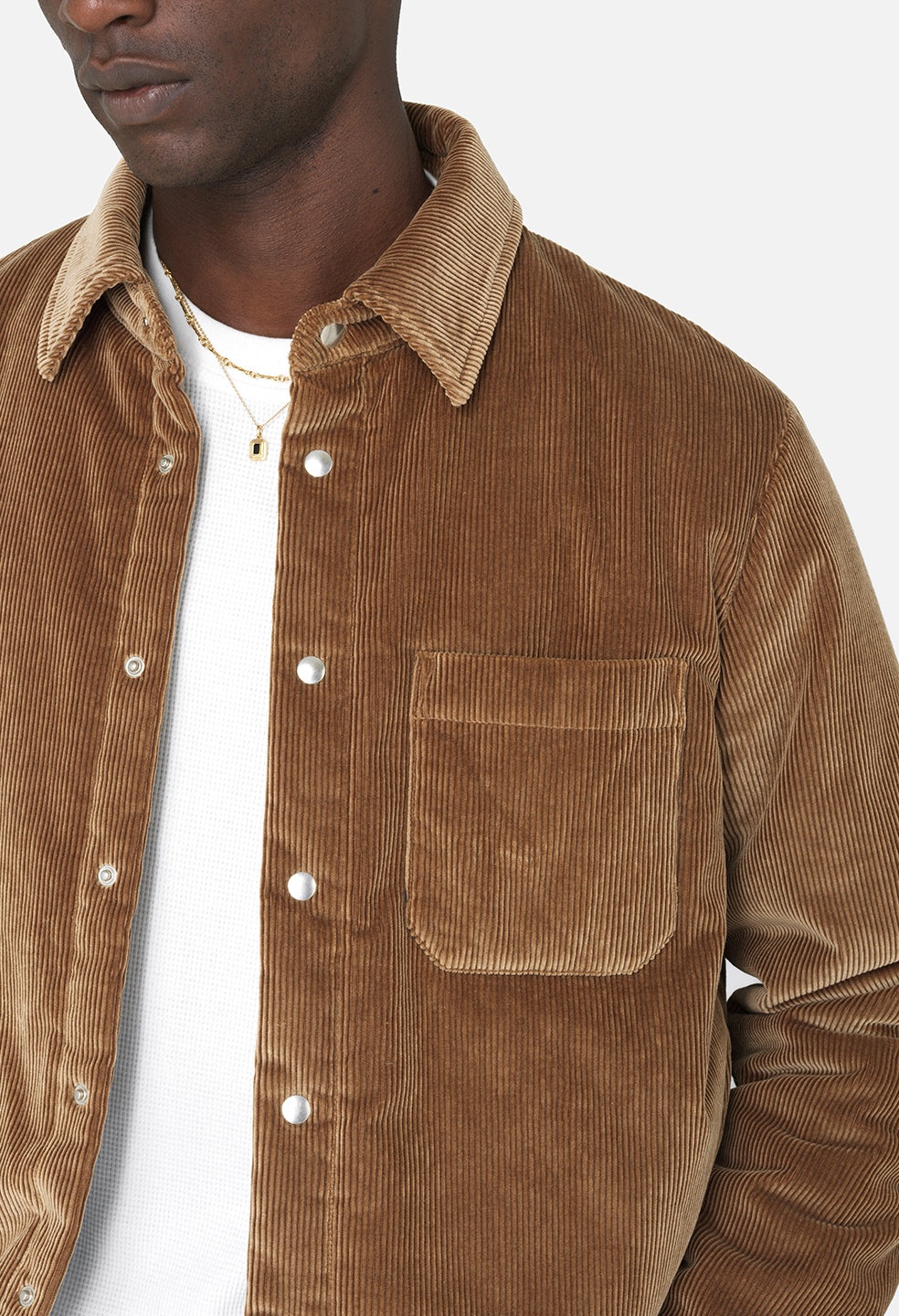 CORDUROY PADDED OVERSHIRT - 6