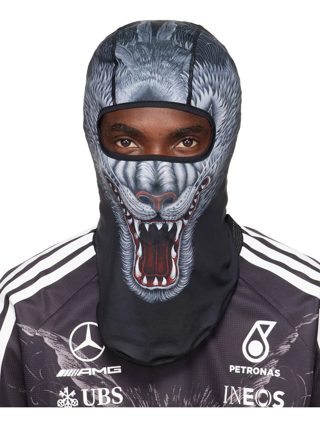 Black Mercedes-AMG F1 Edition Wolf Balaclava - 1
