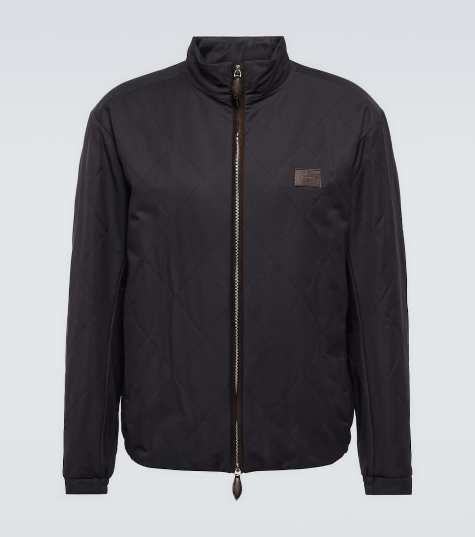 Ferro leather trimmed jacket - 1