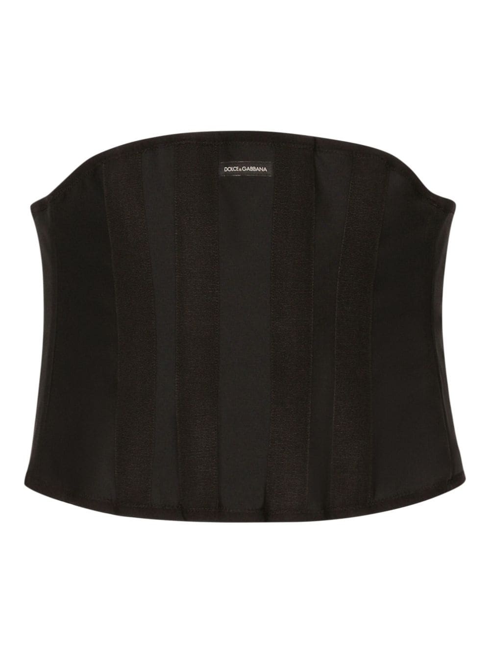 logo-patch corset-style belt - 5