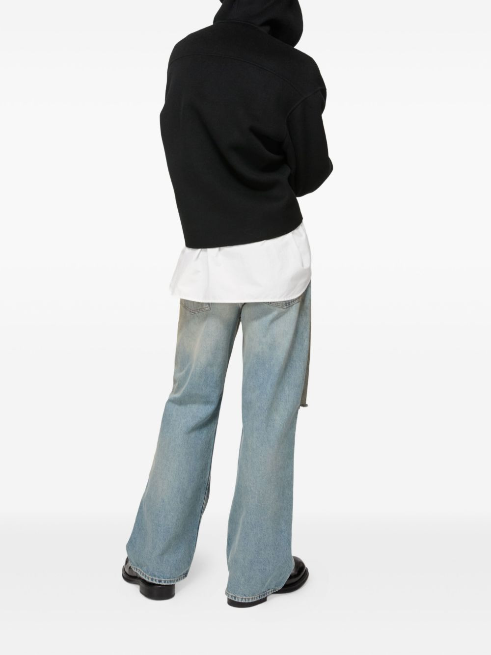 hooded zip-up sweater - 3