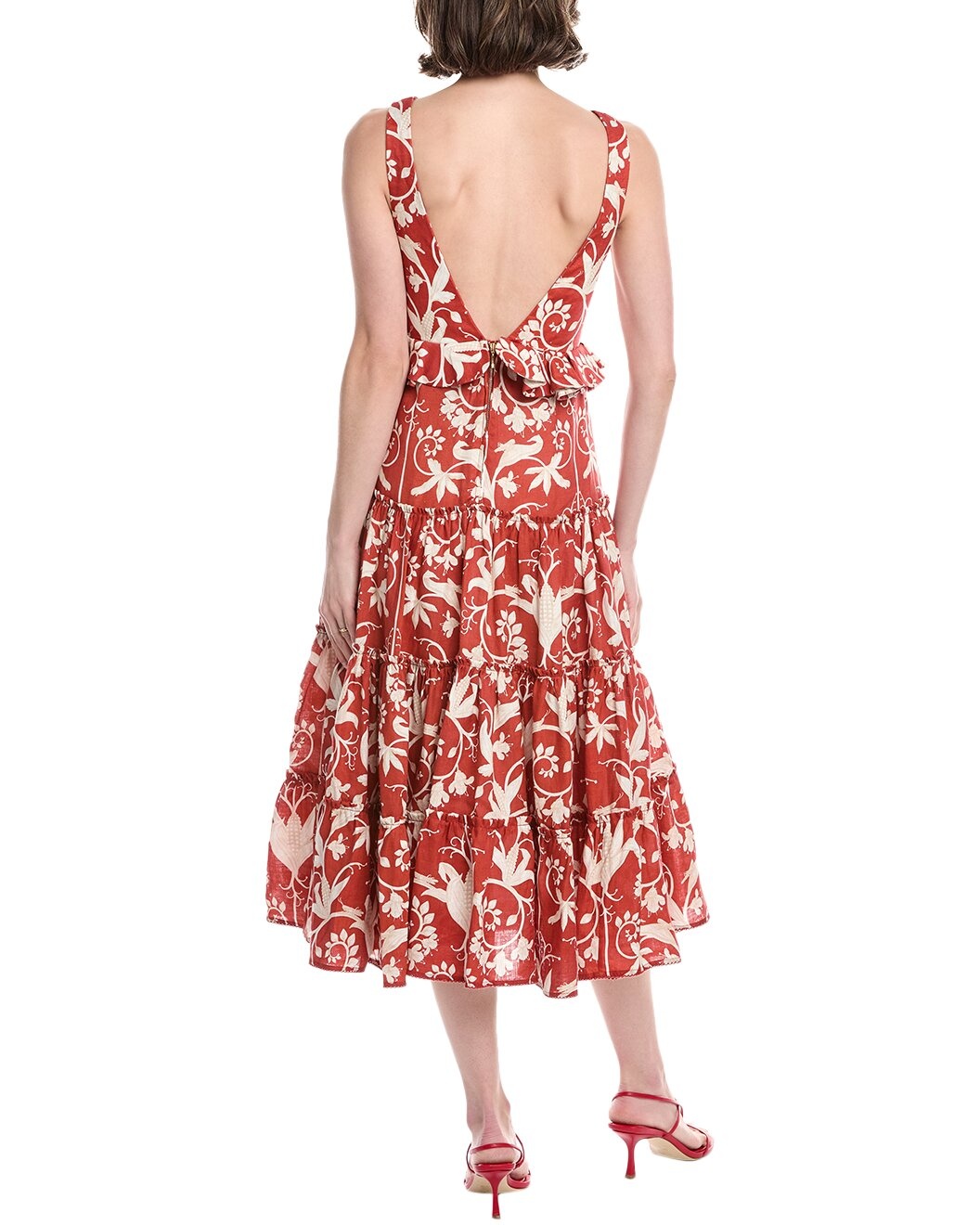 Agua by Agua Bendita Maiz Linen Midi Dress - 2