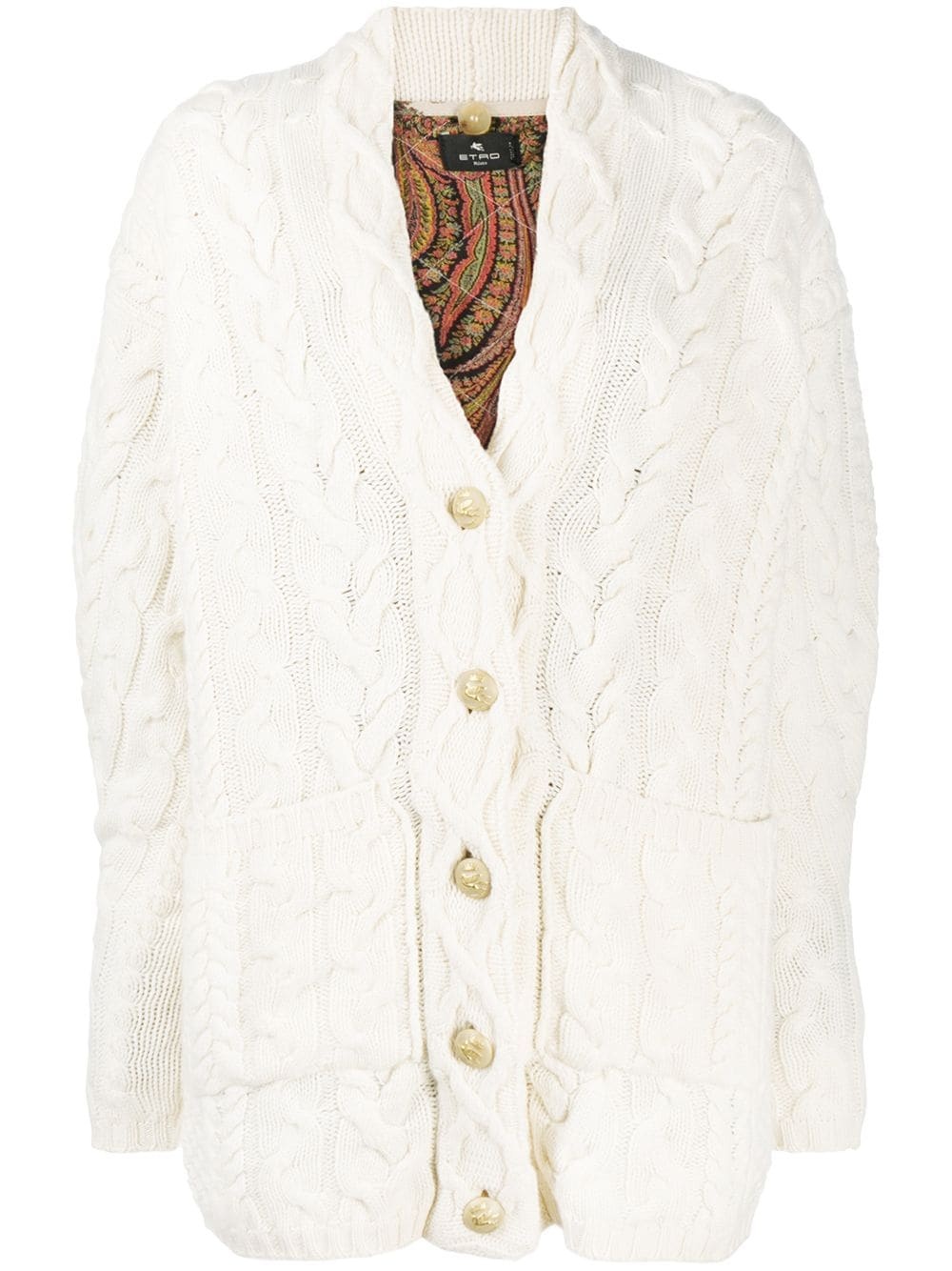 layered cardigan coat - 1