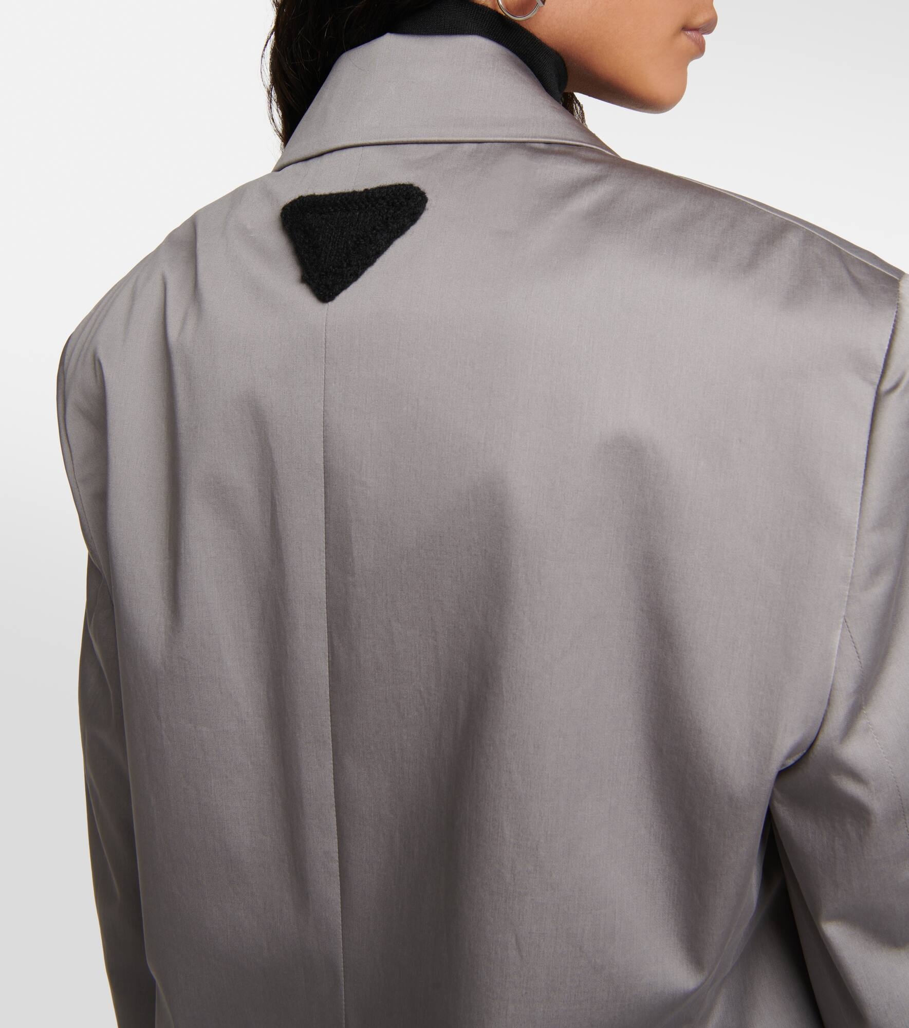 Single-breasted cotton blazer - 6