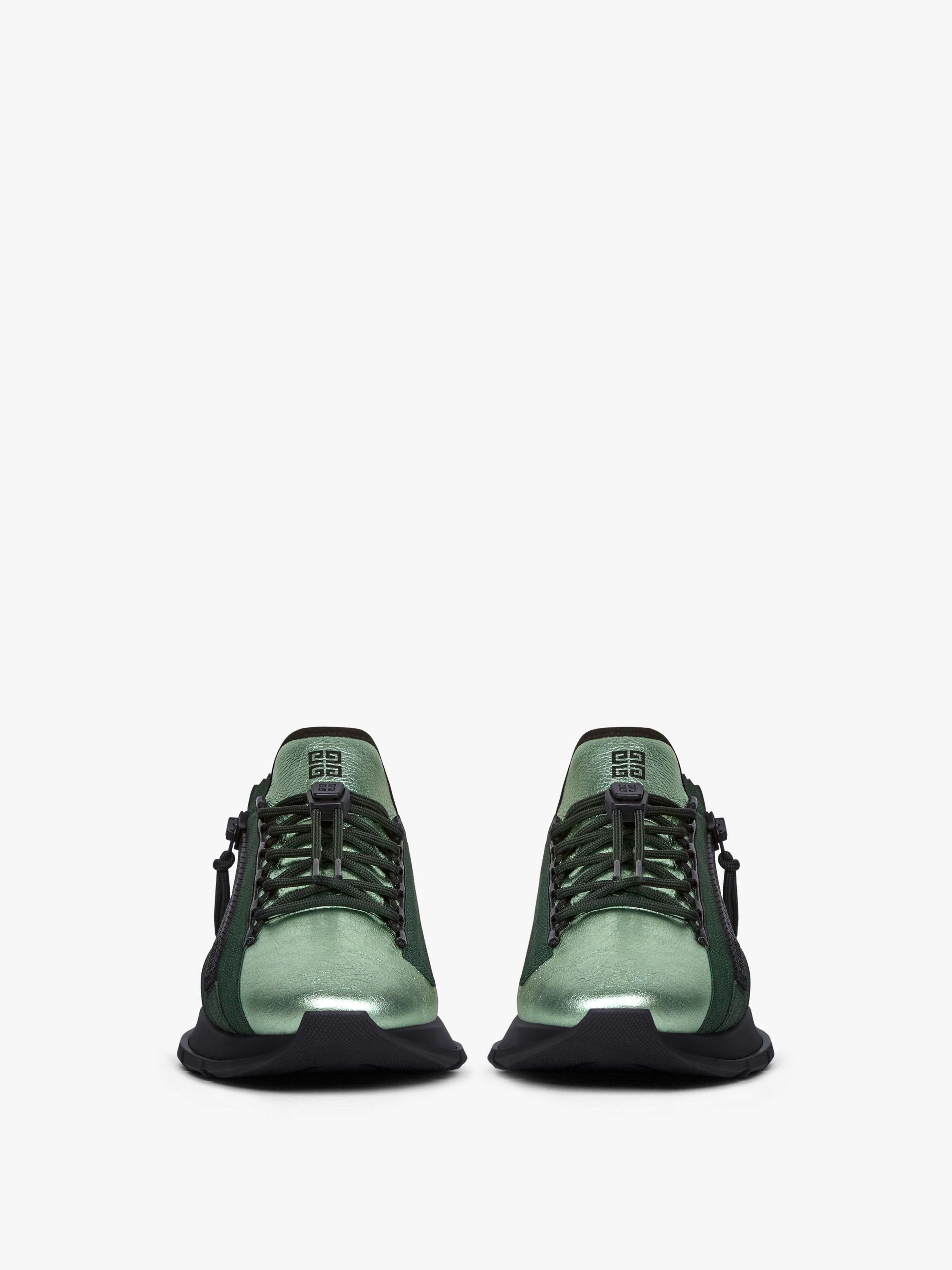 SPECTRE RUNNER SNEAKERS IN LAMINATED LEATHER WITH ZIP - 2