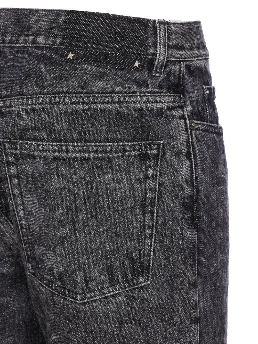 marble-effect jeans - 4