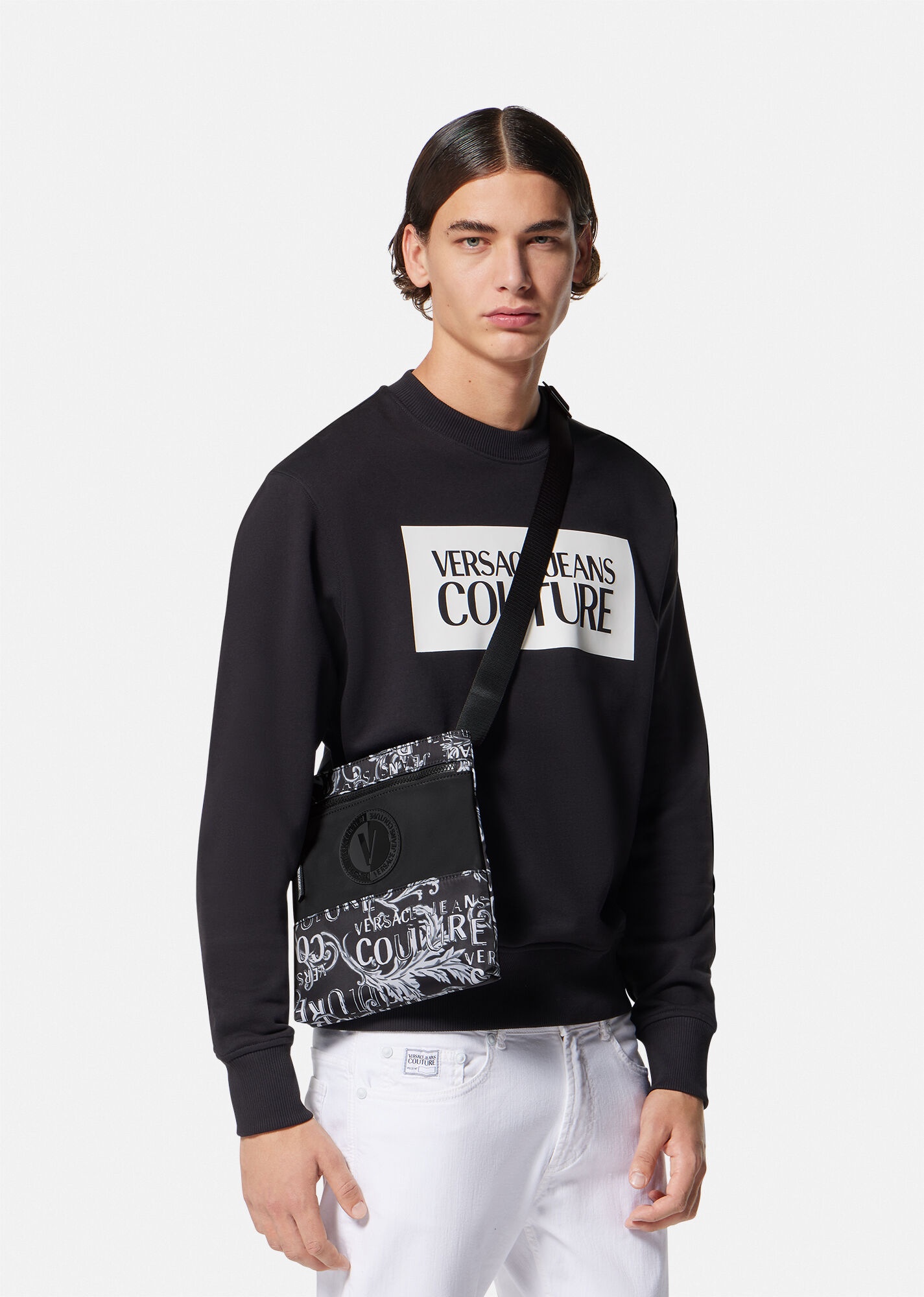 Logo Couture V-Emblem Crossbody Bag - 5