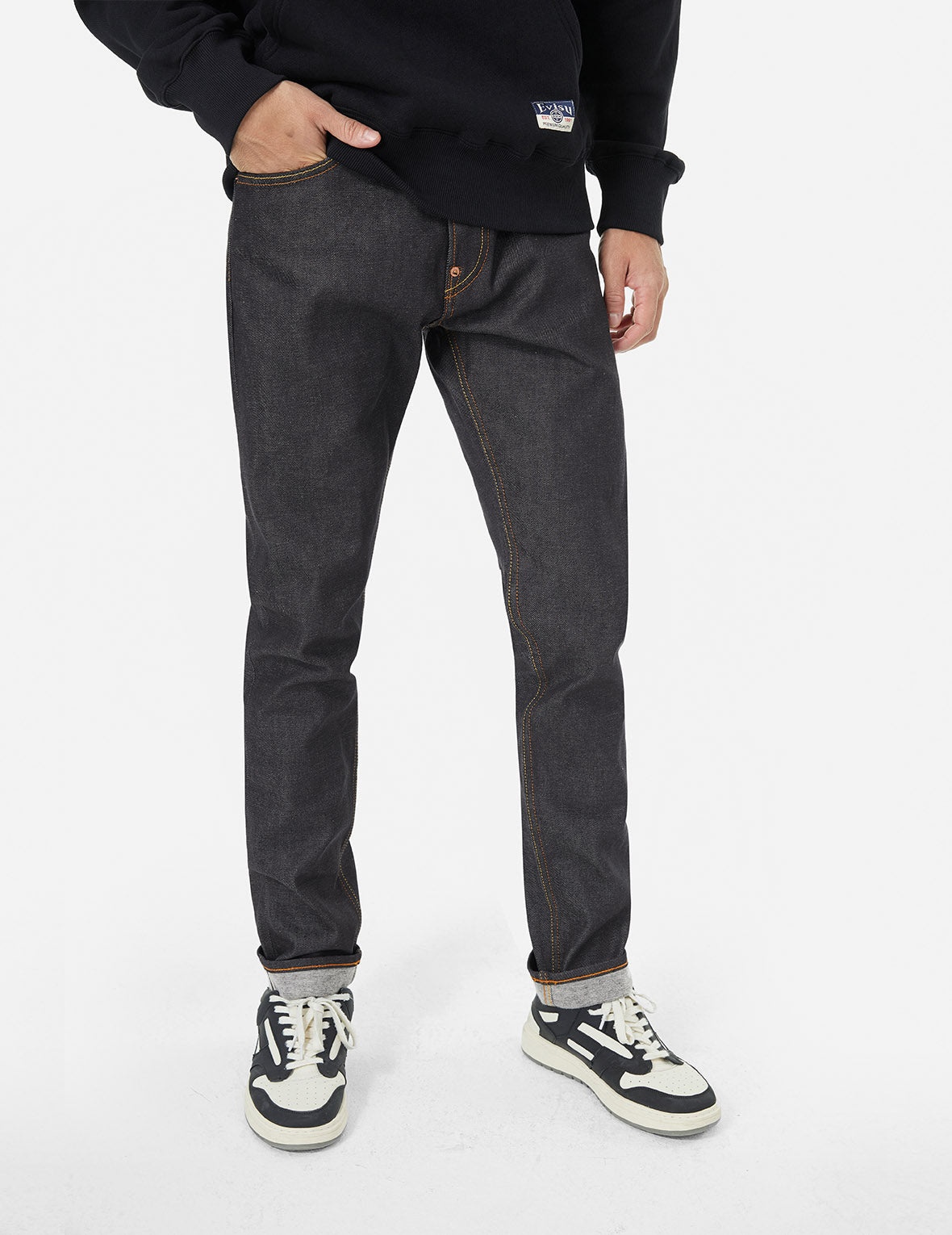 Seagull Metallic Embroidery Carrot Fit Jeans #2017 - 6