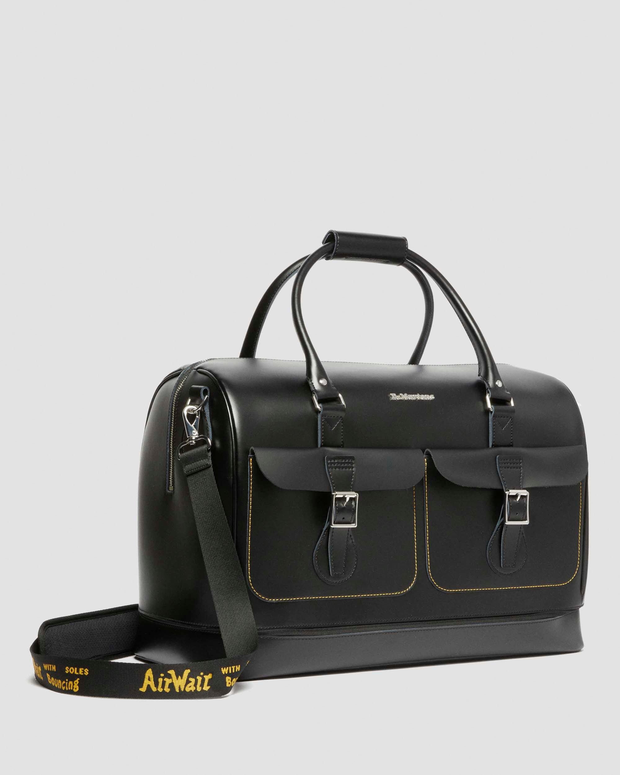 Smooth Leather Weekender Bag - 7