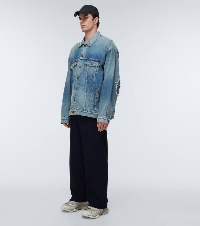 BALENCIAGA Patched denim jacket outlook