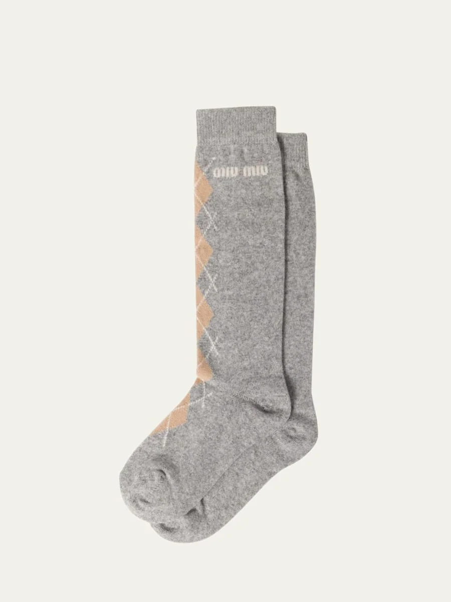 Wool and cashmere socks - 1