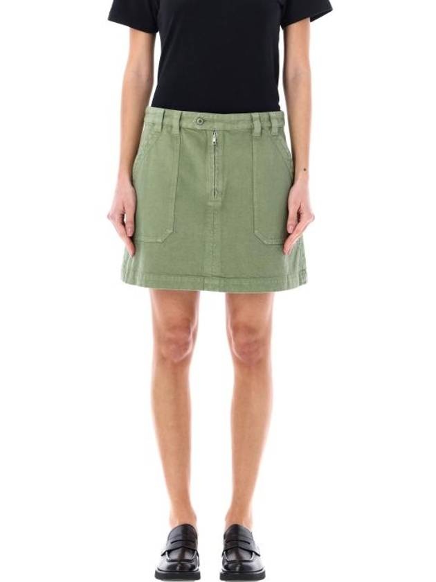 Sarah Short A-line Skirt Green - 1