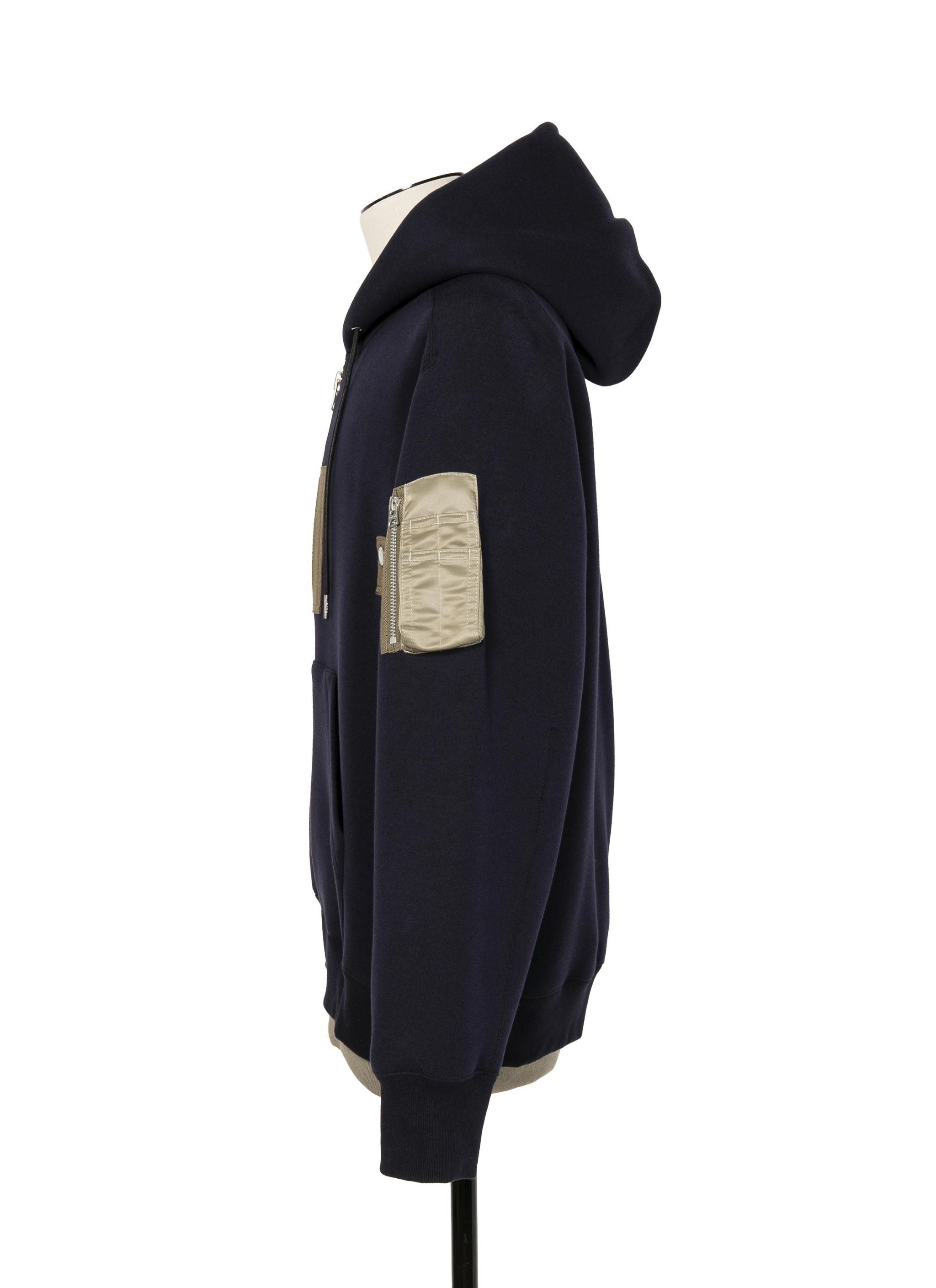 Sponge Sweat x Nylon Twill Hoodie - 2