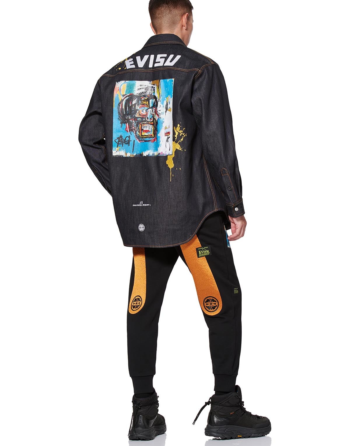 EVISU x Jean Michel Basquiat "Untitled" Denim Shirt Jacket - 5